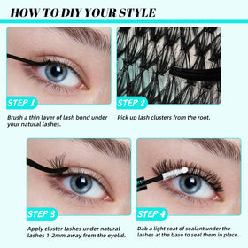 AMZGIRL LASH tweezers assist precise handling of individual clusters.
