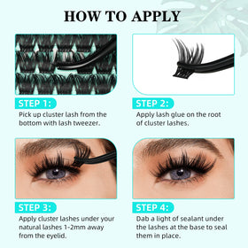 AMZGIRL LASH 10–18 mm wispy clusters offer customizable style options