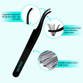 AMZGIRL LASH applicator tweezers for accurate placement.