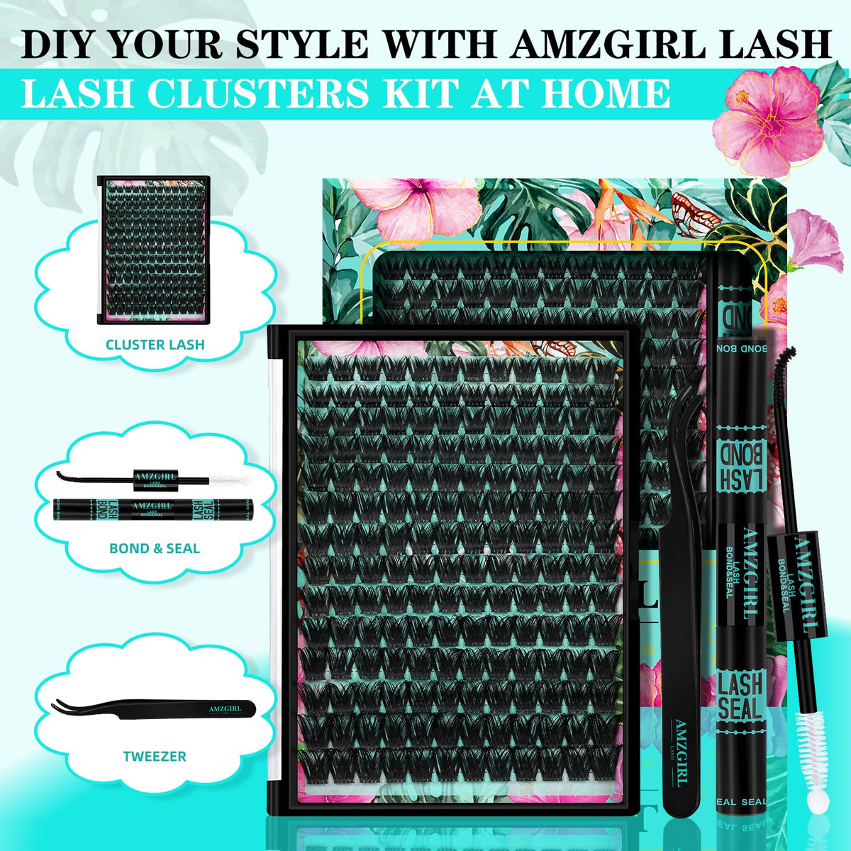AMZGIRL LASH bond and seal shown delivering durable hold for overnight wear