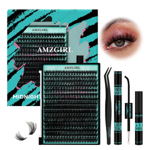 AMZGIRL LASH clusters kit 320pcs for versatile DIY lashes at home