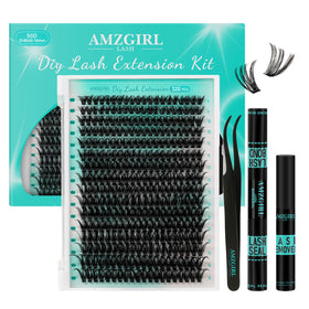 AMZGIRL LASH box with clusters for at-home extensions.