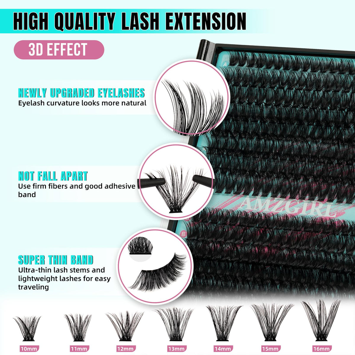 AMZGIRL LASH lash remover for easy cleanup and reuse