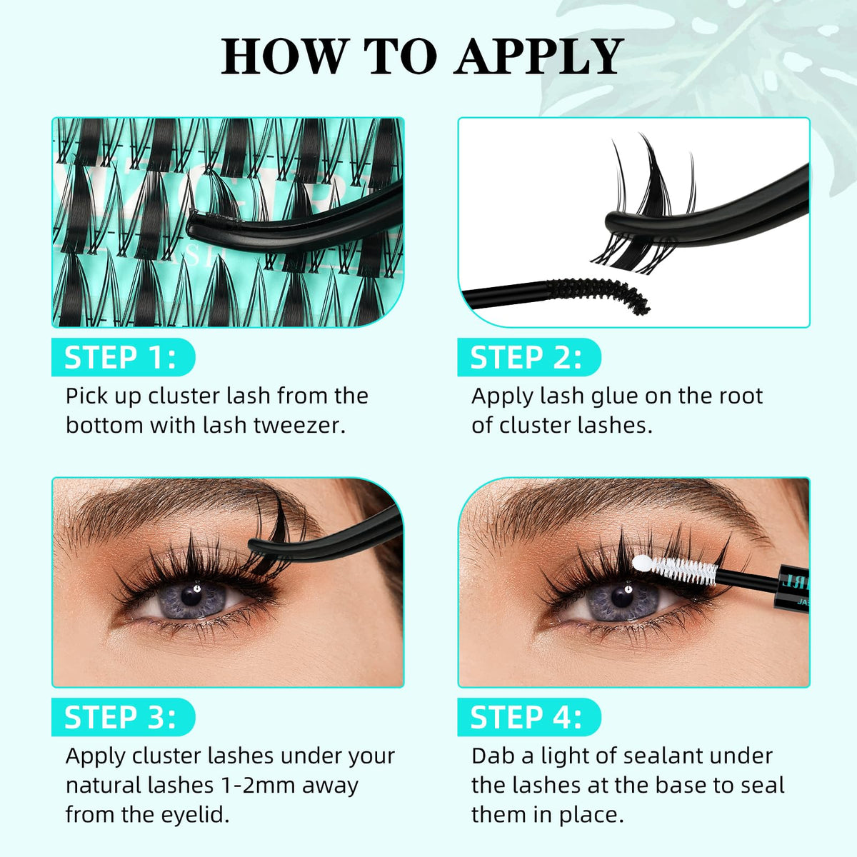 AMZGIRL lash tweezers included for precise placement