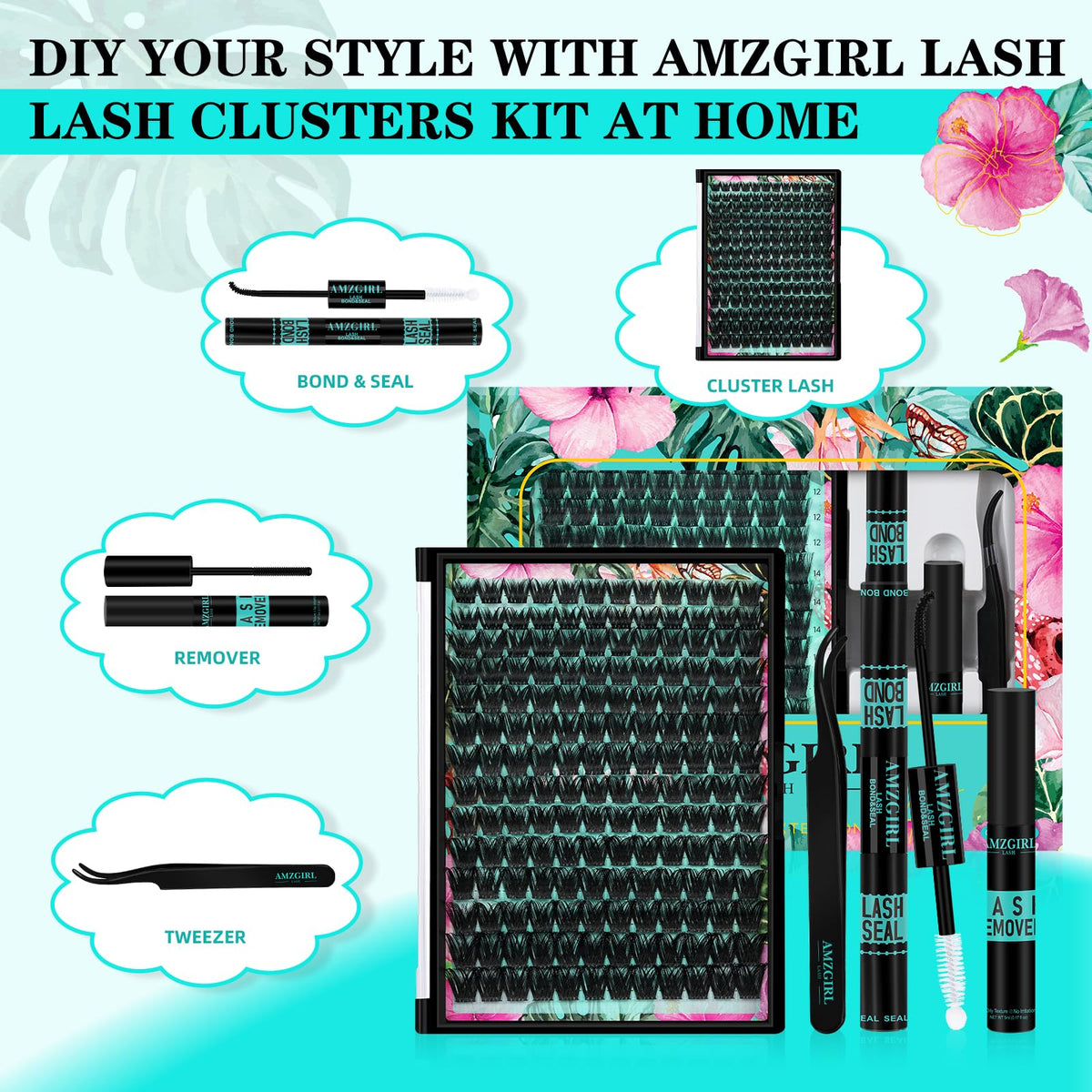 AMZGIRL LASH Ultra-thin band close-up; comfortable fit and seamless blend.