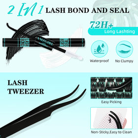 AMZGIRL LASH ultra-thin band lashes blend smoothly with natural lashes