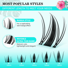 AMZGIRL ultra-thin invisible lash band blends with natural lashes