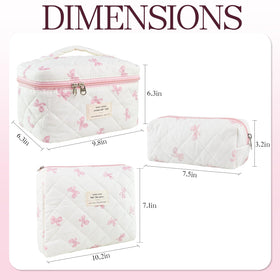 AMZMA Coquette pouch provides compact storage for toiletries.