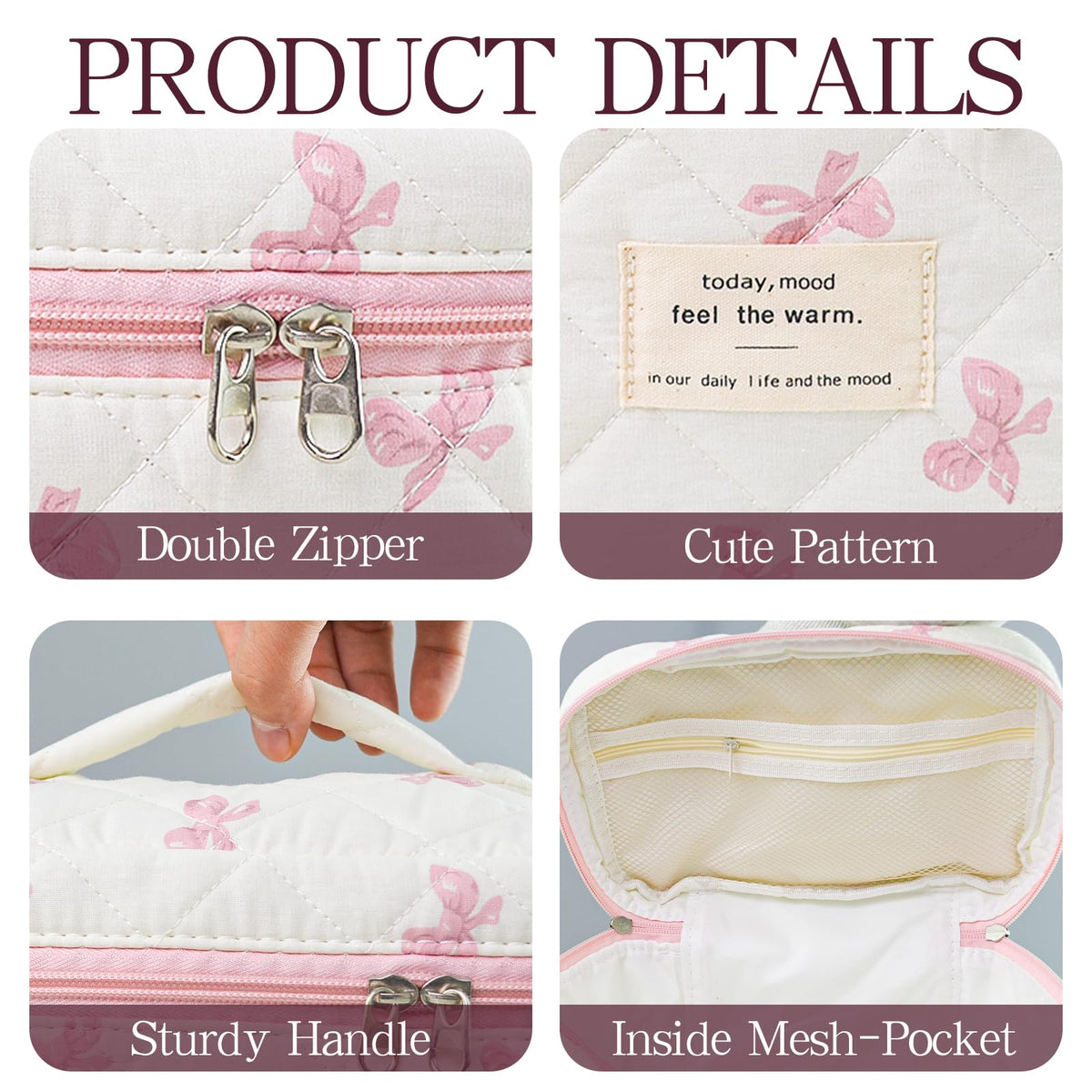 AMZMA three-piece cotton set designed for versatile travel storage.