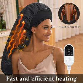 Amzpic Thermal Steam Cap enables deep conditioning with moist heat