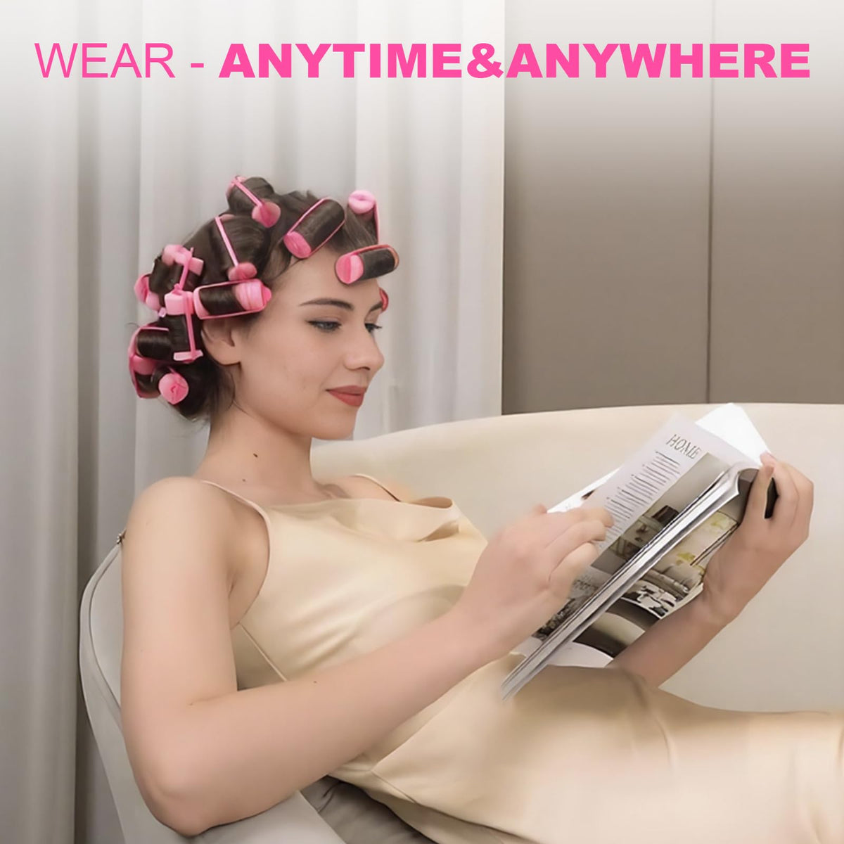 Amzpus 24-piece hair roller kit versatile styles for different looks.
