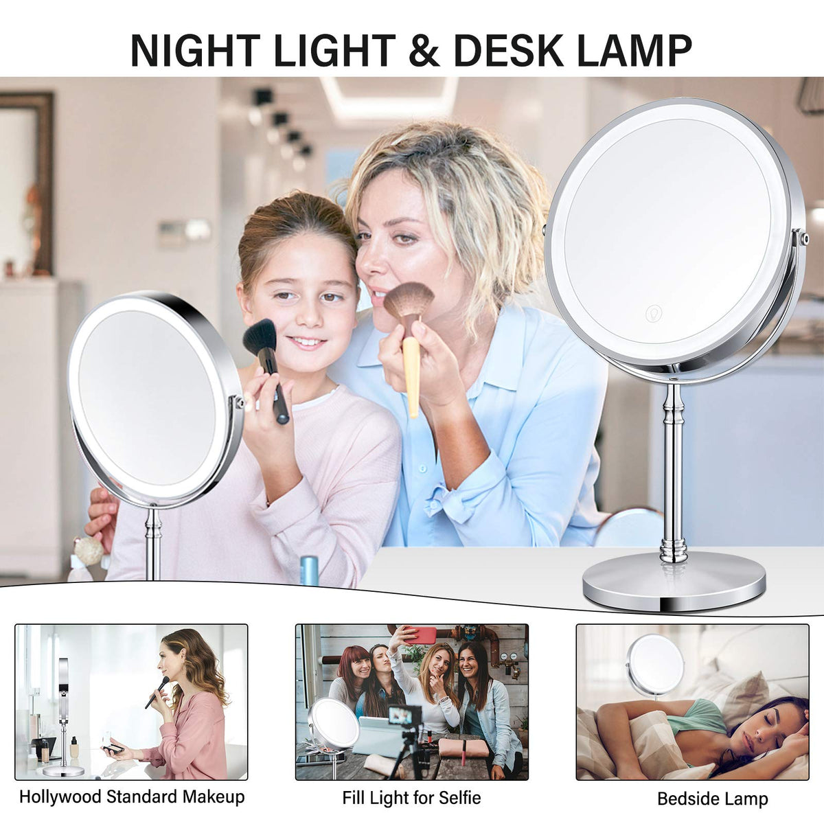AMZTOLIFE built-in memory remembers your last brightness setting