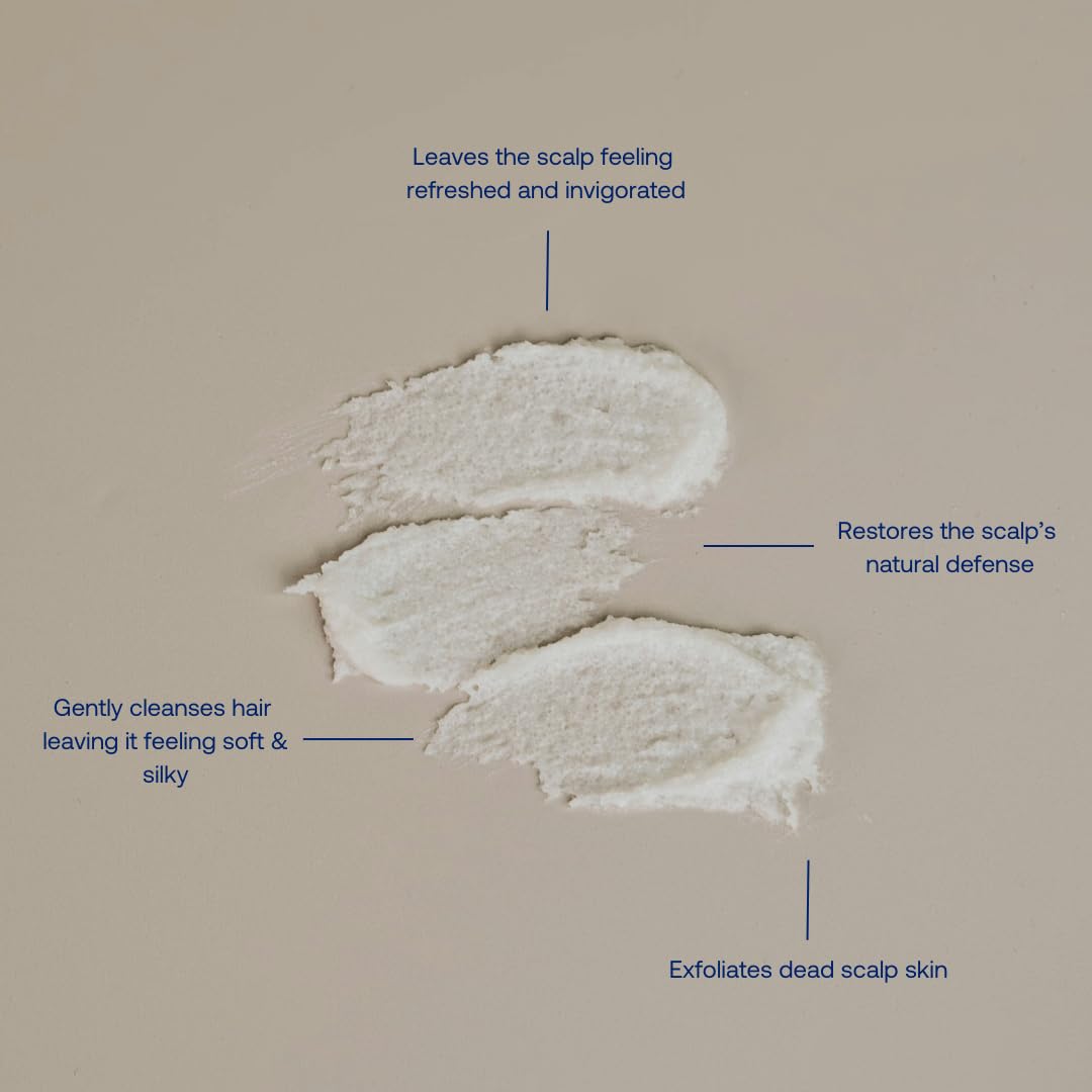Anablue Scalp Cleanser argan oil infusion provides hydration for scalp and hair.