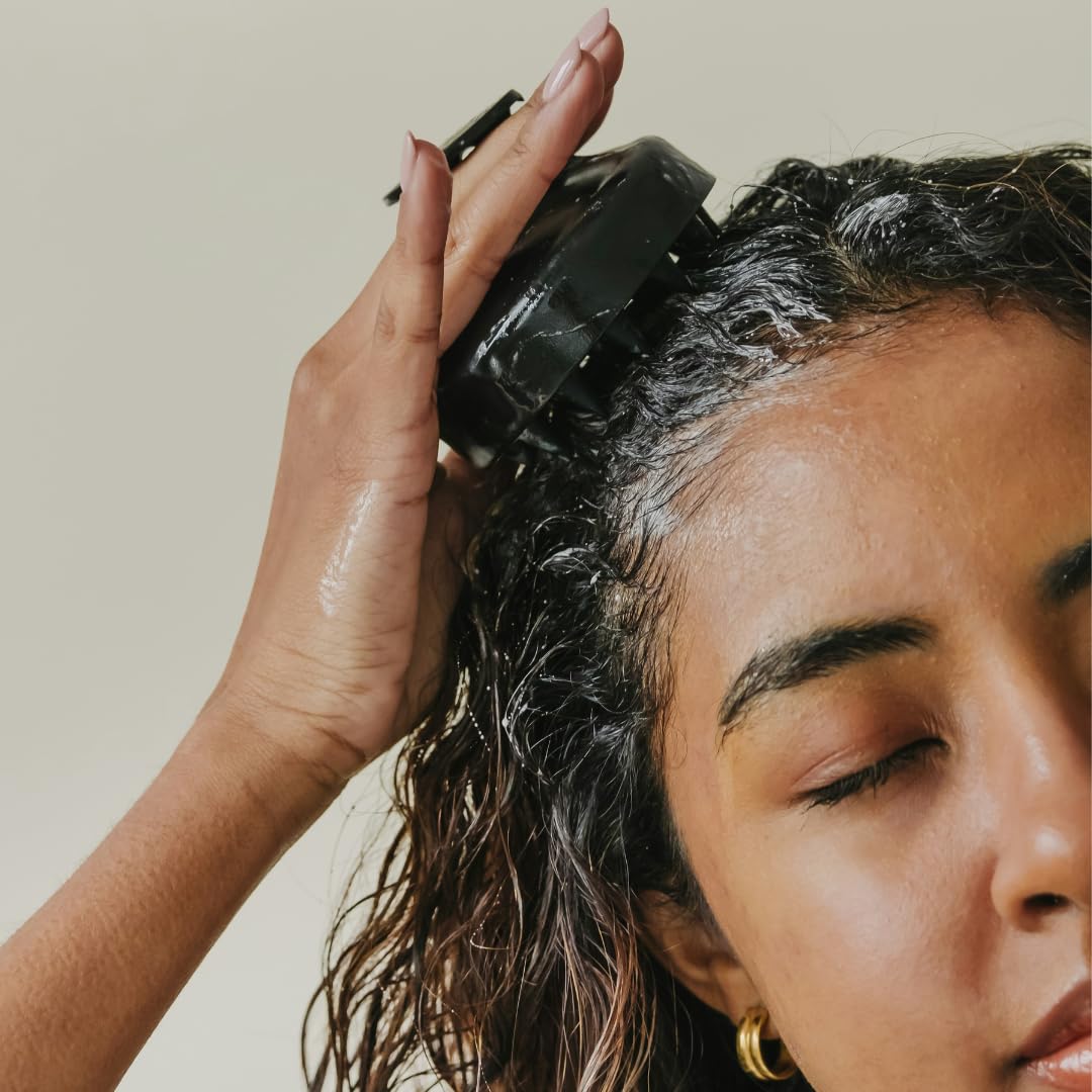 Anablue Scalp Cleanser weekly use promotes deeper clean between shampoos.
