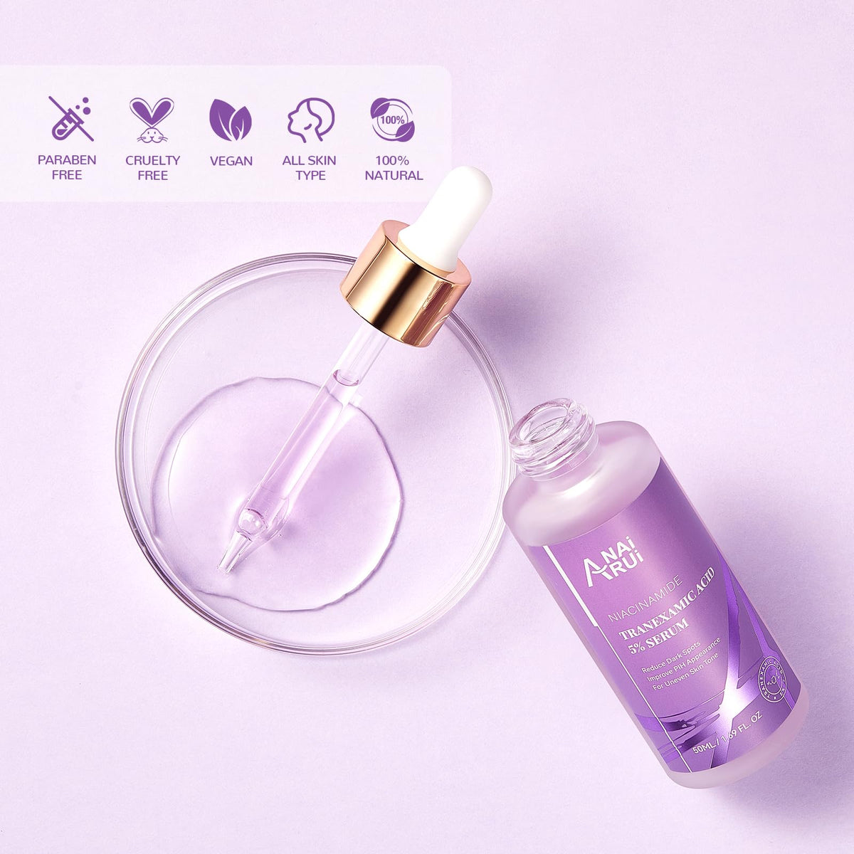 ANAI RUI fragrance-free label indicating clean, gentle formula.