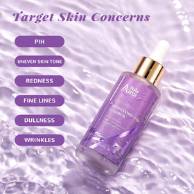 ANAI RUI serum texture swatch showing lightweight, fast-absorbing formula.