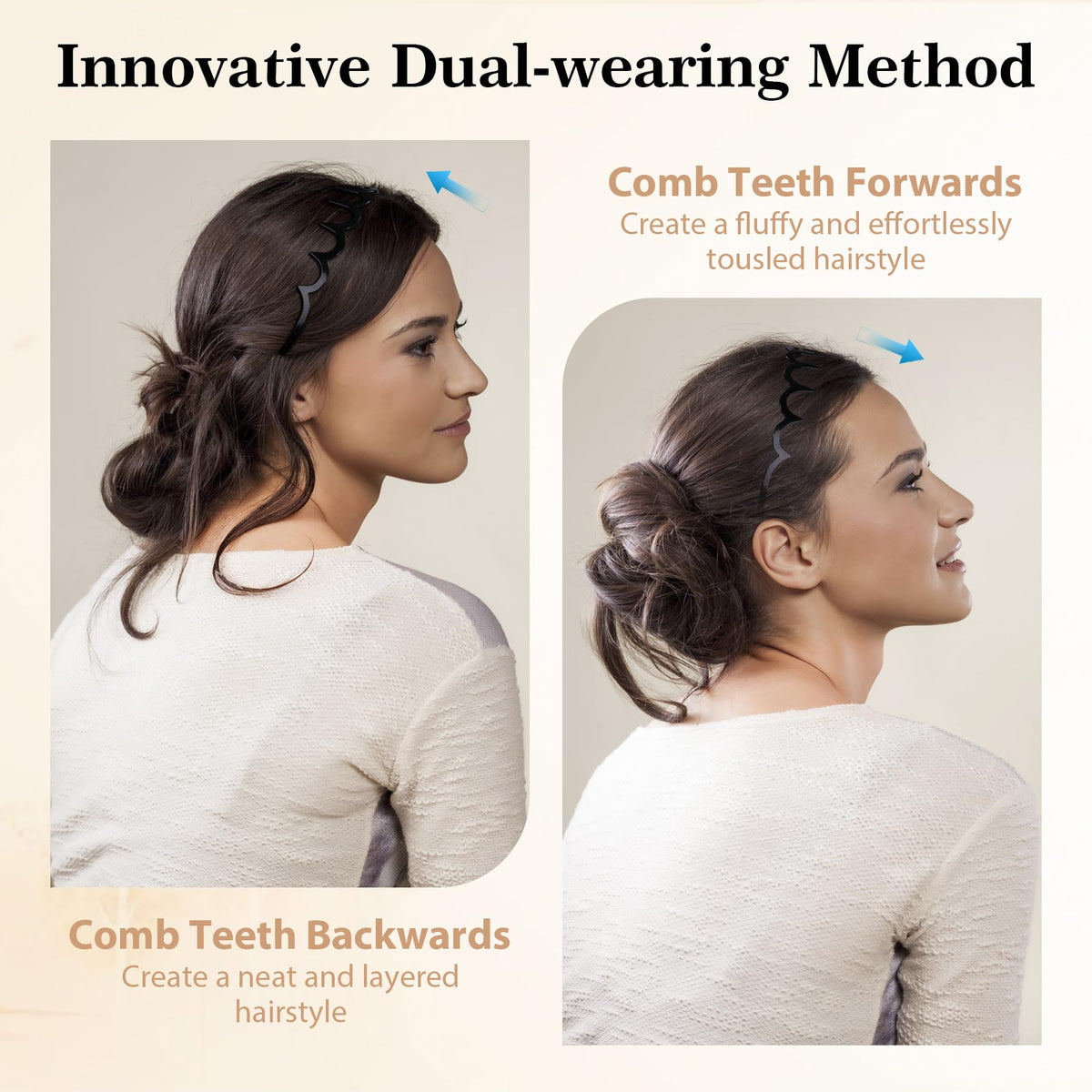 ANAMOROS 8-pack zigzag headbands offer versatile color options for outfits and gifts.