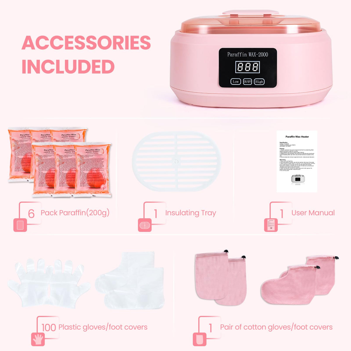 Ananelleo wax application accessories brush spoon and grid for tidy use
