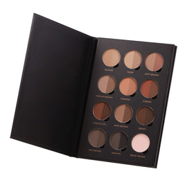 Anastasia Beverly Hills Brow Pro Palette open reveals 11 shades for customizable brow color.