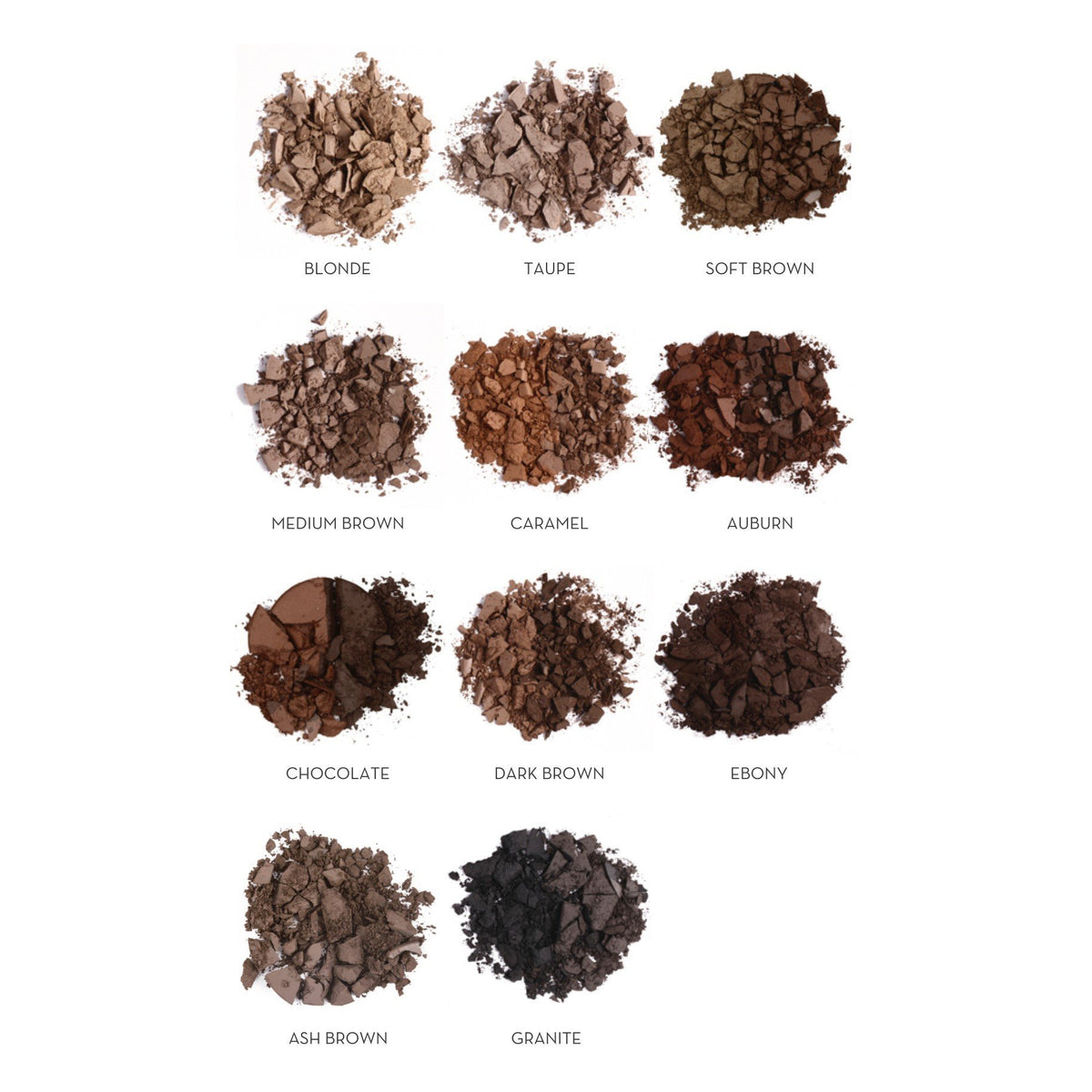 Anastasia Beverly Hills Brow Pro Palette swatches show range for seamless brow definition.
