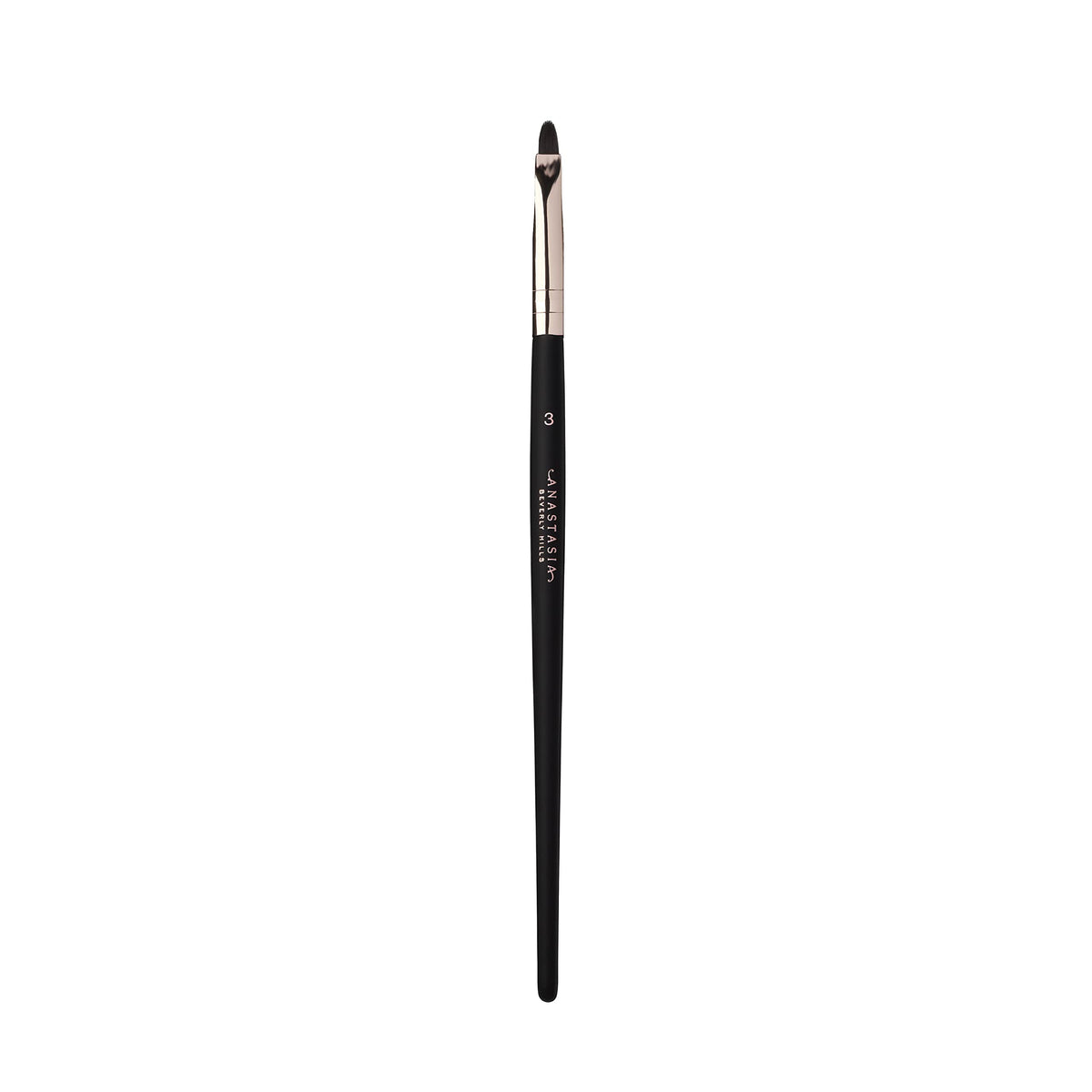 Anastasia Beverly Hills Brush 3 tapered-liner brush for precise lash-line application.