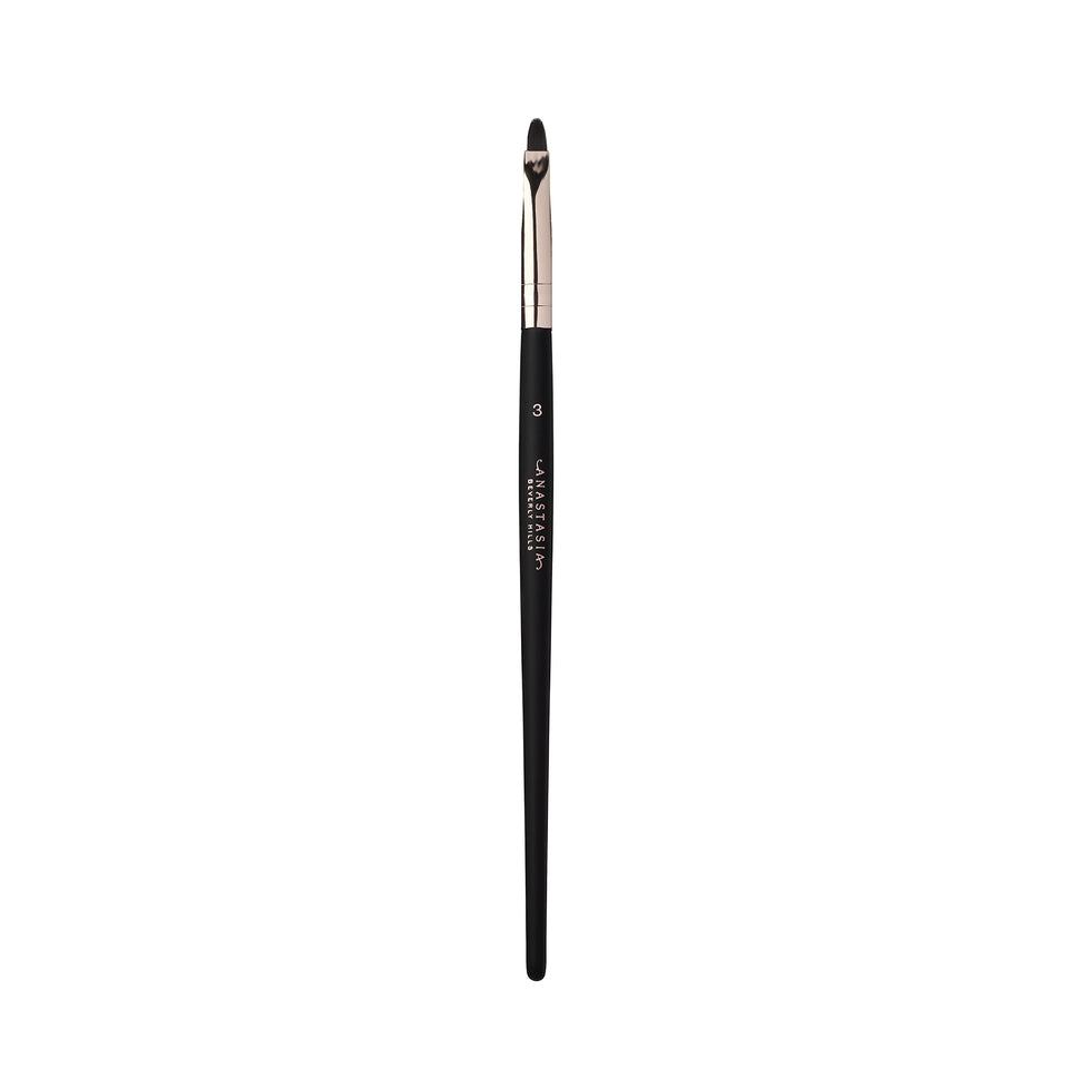 Anastasia Beverly Hills Brush 3 tapered-liner brush for precise lash-line application.