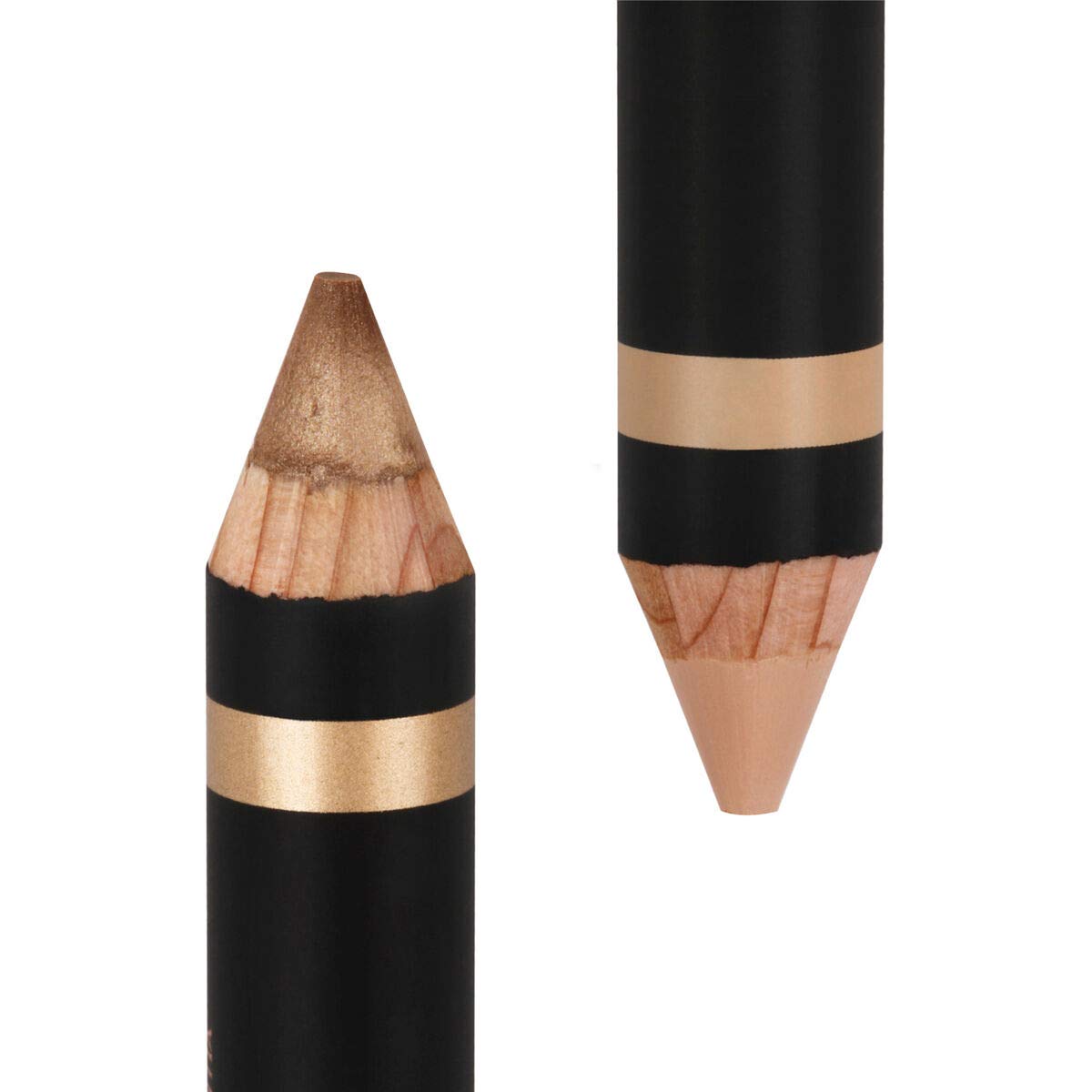 Anastasia Beverly Hills Highlighting Duo Pencil Shell Lace closeup shows shimmer and matte contrast