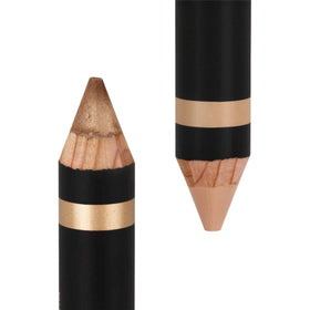 Anastasia Beverly Hills Highlighting Duo Pencil Shell Lace closeup shows shimmer and matte contrast
