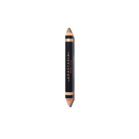 Anastasia Beverly Hills Highlighting Duo Pencil Shell Lace opened for dual brow definition and glow
