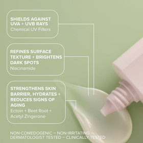 Hydra Prime SPF 50 application demonstrating lightweight protection
