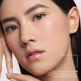 Application shot showing lightweight, breathable coverage for everyday wear.