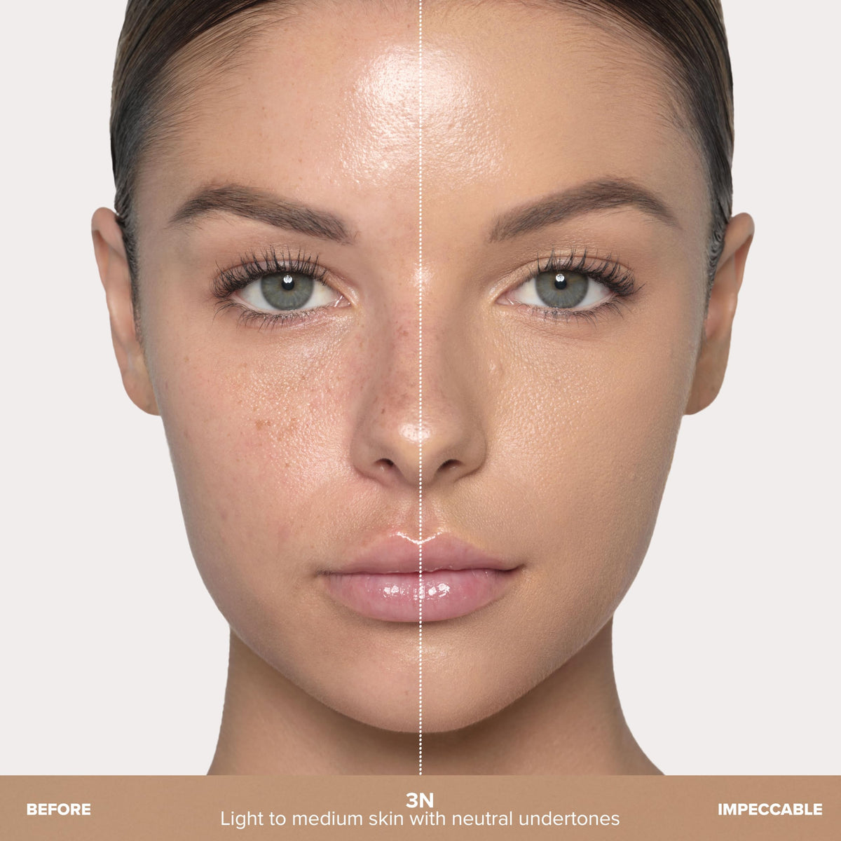 Anastasia Beverly Hills 3N swatch on skin demonstrates color match and coverage