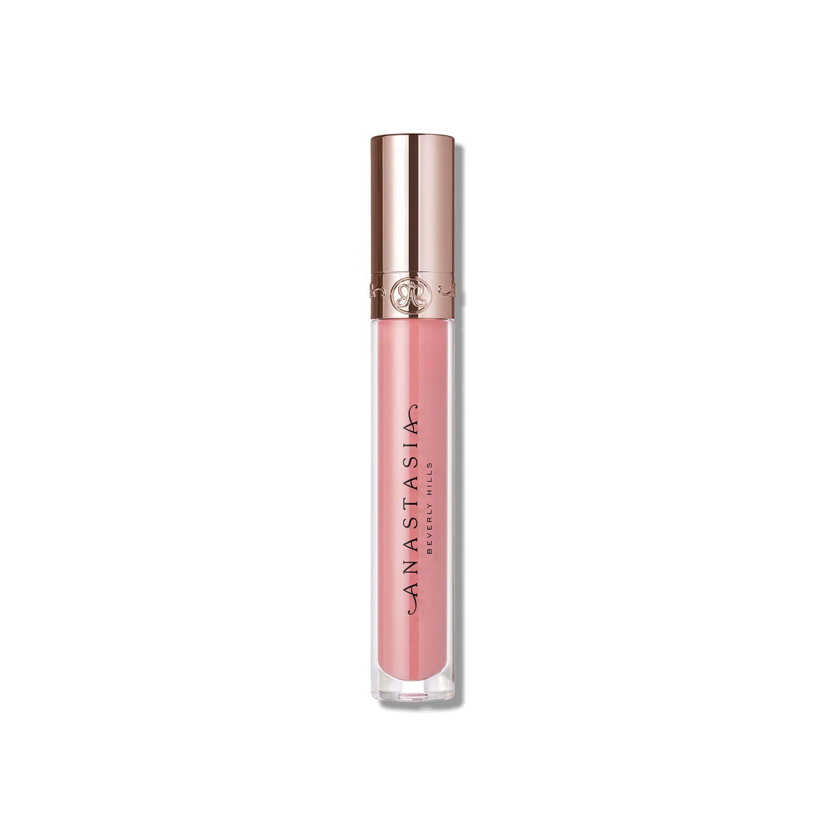 Anastasia Beverly Hills lip gloss Deep Taupe dispense highlights smooth, even application.