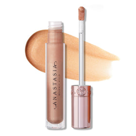 Anastasia Beverly Hills Honey Kiss lip gloss tube close-up showing glossy finish