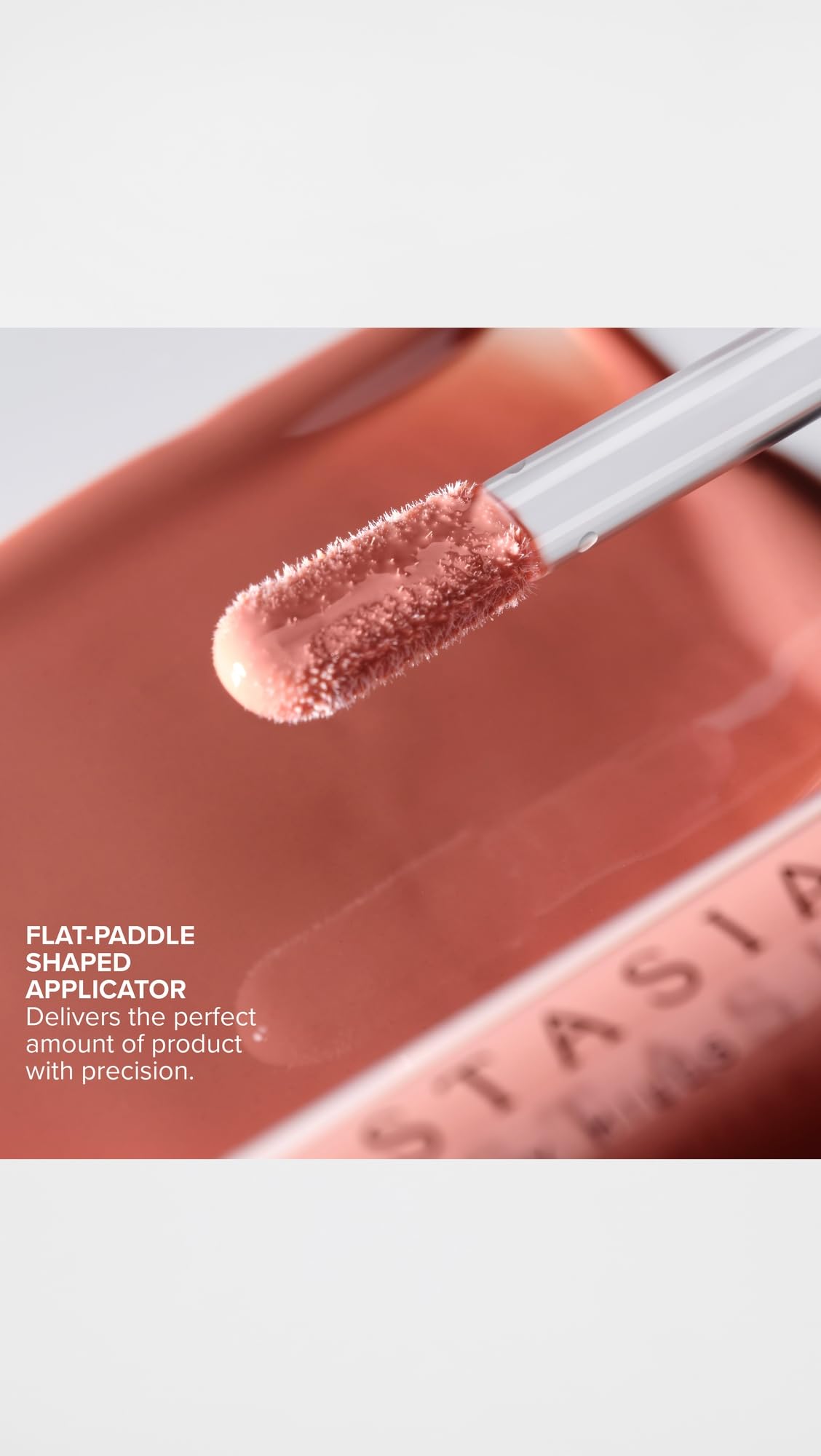 Anastasia Beverly Hills Peachy lip gloss packaging close-up
