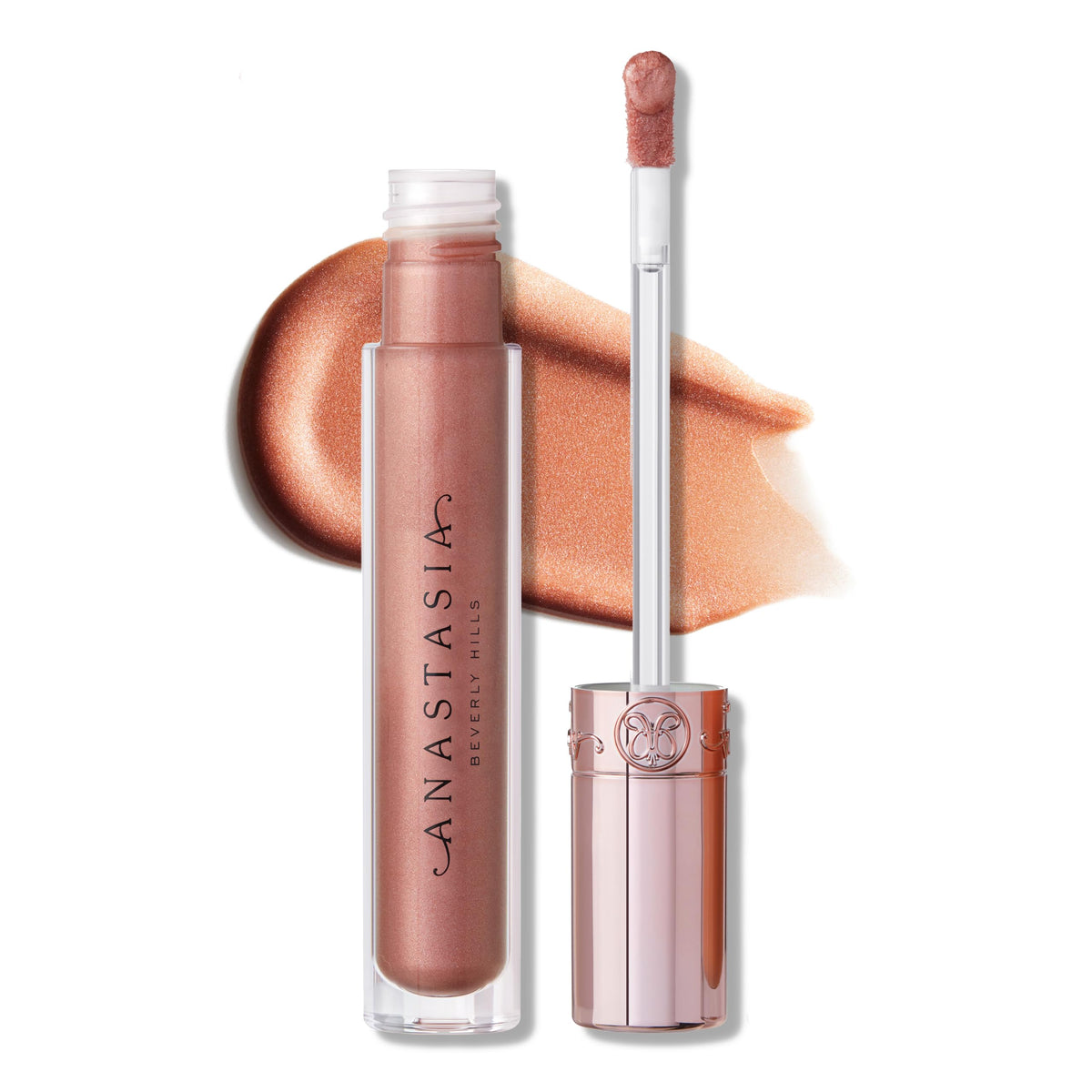 Anastasia Beverly Hills Lip Gloss Pink Ginger vanilla-scented application for day-to-night shine.