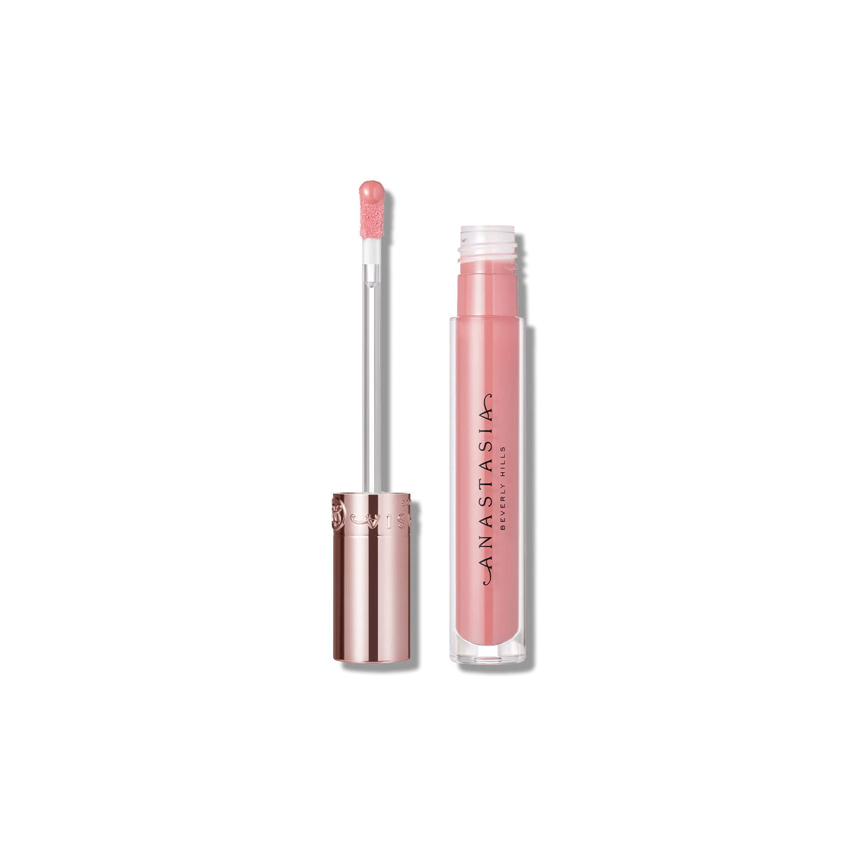 Anastasia Beverly Hills Lip Gloss Sun Baked tube close-up showing luminous shine