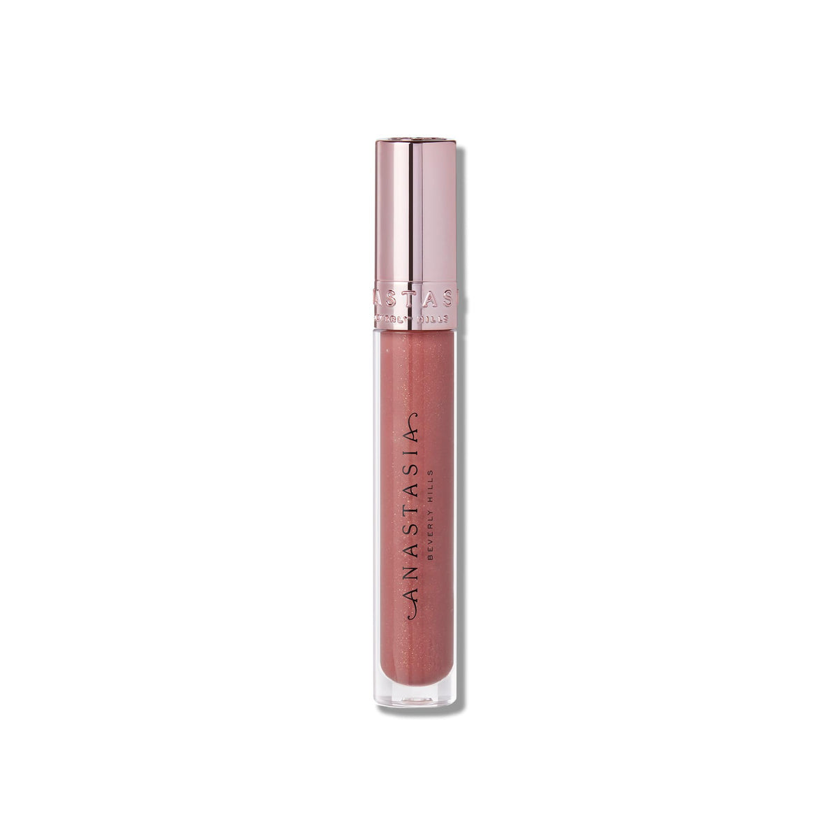 Anastasia Beverly Hills Toffee Rose tube closeup highlighting vanilla scent.