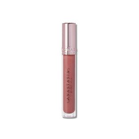 Anastasia Beverly Hills Toffee Rose tube closeup highlighting vanilla scent.