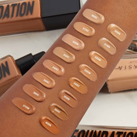 Arm swatch of 230N highlights long wear and subtle glow