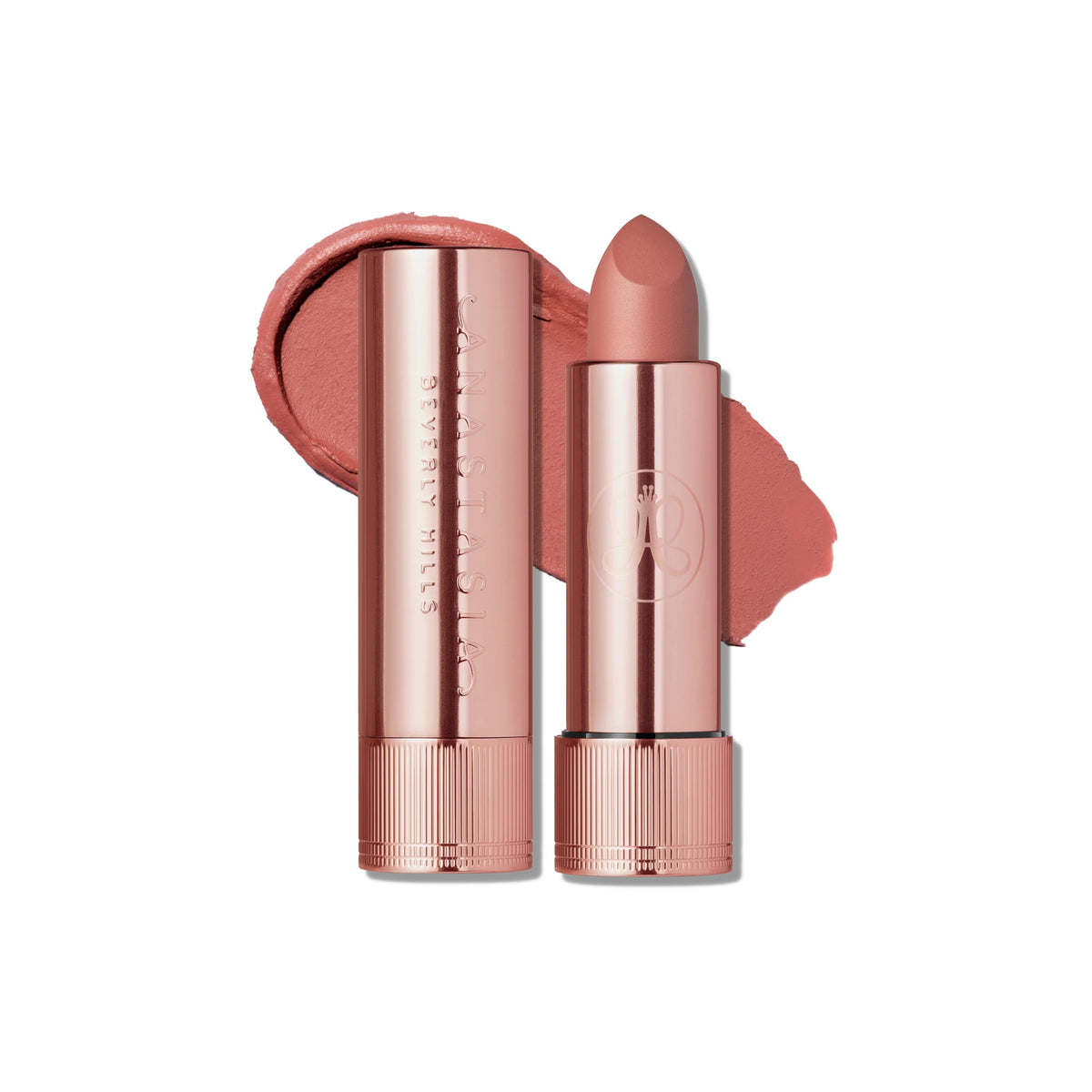 Anastasia Beverly Hills Matte Lipstick Blush Brown packaging for gift-ready presentation
