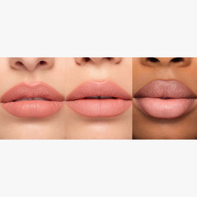 Anastasia Beverly Hills Matte Lipstick Blush Brown swatches showing rich pigment