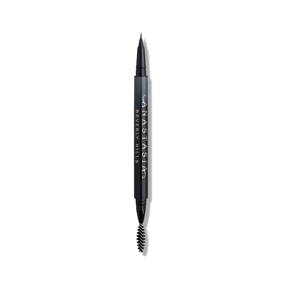Anastasia Beverly Hills MicroStroke Brow Pen Granite close-up showing hair-like strokes and natural definition