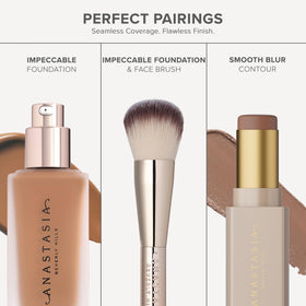 Anastasia Beverly Hills non-comedogenic dermatologist-tested formula on skin.