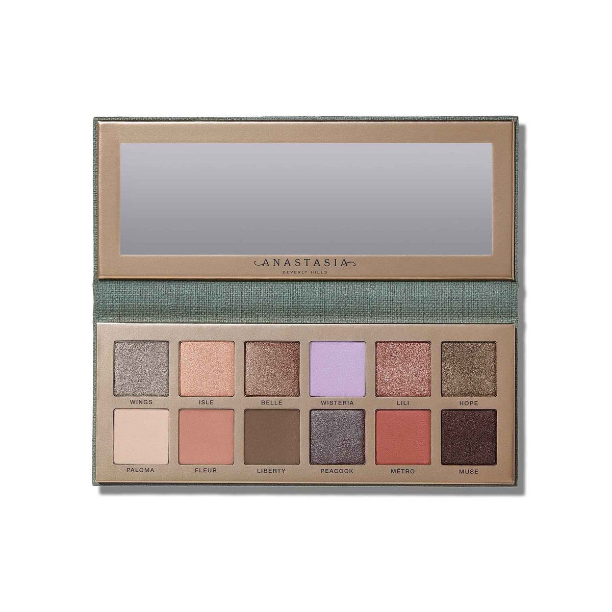 Anastasia Beverly Hills Nouveau Palette swatches show rich, blendable shades for versatile day-to-night looks.