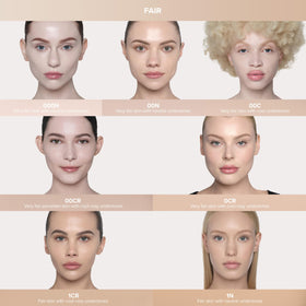 Anastasia Beverly Hills weightless full-coverage swatch demonstrates buildable coverage.