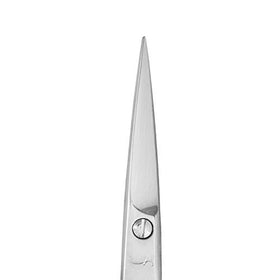 Anastasia Beverly Hills scissors with tapered blade for clean brow shaping.