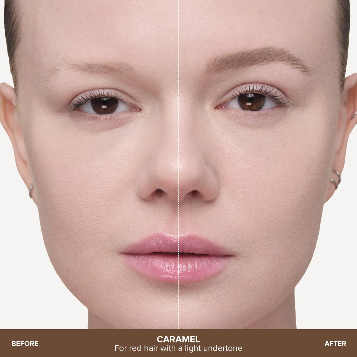 The pen in hand shows buildable color for fuller brows