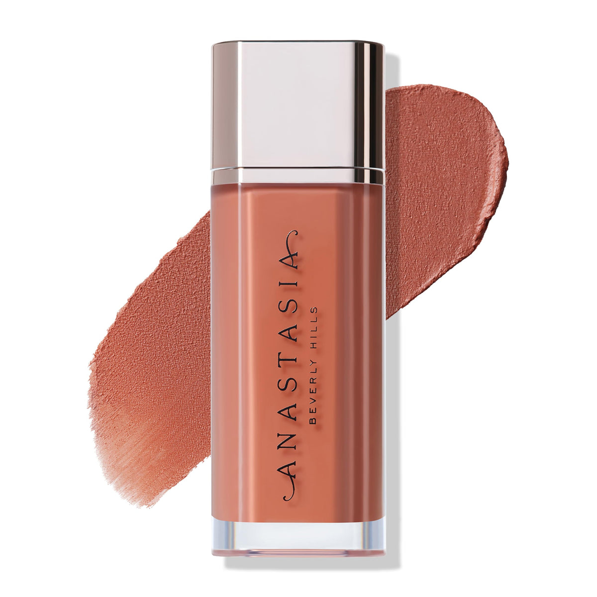 Anastasia Beverly Hills Lip Velvet Parchment swatch shows true matte pigment for everyday looks.