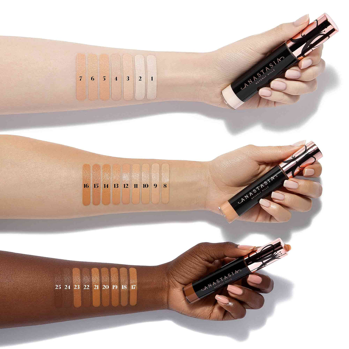 Anastasia Beverly Hills Magic Touch Concealer Shade 1 brightens the under-eye for a refreshed look.